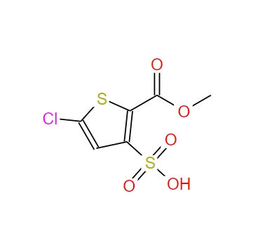 氯諾昔康雜質(zhì)34,2-Thiophenecarboxylic acid, 5-chloro-3-sulfo-, 2-methyl ester