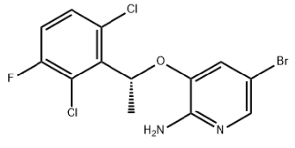 [5-溴-3-[(1R)-(2,6-二氯-3-氟苯基)乙氧基]吡啶-2-基]胺,(R)-5-bromo-3-(1-(2,6-dichloro-3-fluorophenyl)ethoxy)pyridin-2-amine