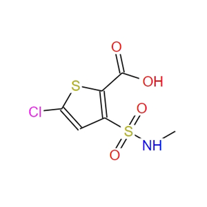 5-氯-3-甲氨基磺?；?2-羧酸噻吩
