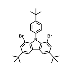 1,8-dibromo-3,6-di-tert-butyl-9-(4-(tert-butyl)phenyl)-9H-carbazole