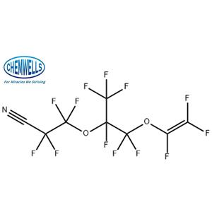 2,2,3,3-四氟-3-[[1,1,1,2,3,3-六氟-3-[(1,2,2-三氟乙烯基)氧基]丙烷-2-基]氧基]丙腈,3-[1-[difluoro[(trifluorovinyl)oxy]methyl]-1,2,2,2-tetrafluoroethoxy]-2,2,3,3-tetrafluoropropiononitrile