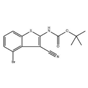 4-Bromo-2-(Boc-amino)benzo[b]thiophene-3-carbonitrile