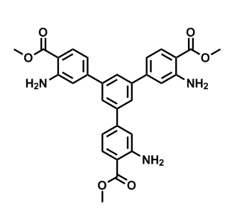 dimethyl 3,3''-diamino-5'-(3-amino-4-(methoxycarbonyl) phenyl)-[1,1':3',1''-terphenyl]-4,4''-dicarboxylate,dimethyl 3,3''-diamino-5'-(3-amino-4-(methoxycarbonyl) phenyl)-[1,1':3',1''-terphenyl]-4,4''-dicarboxylate