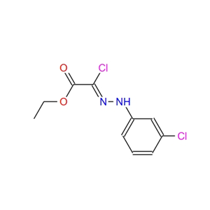 Acetic acid, chloro[(3-chlorophenyl)hydrazono]-, ethyl ester