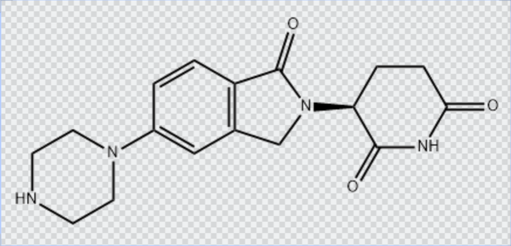 (S)-3-(1-氧代-5-(哌嗪-1-基)異吲哚啉-2-基)哌啶-2,6-二酮,(S)-3-(1-oxo-5-(piperazin-1-yl)isoindolin-2-yl)piperidine-2,6-dione