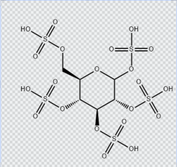 葡萄糖五硫酸鹽,D-Glucopyranose, 1,2,3,4,6-pentakis(hydrogen sulfate)