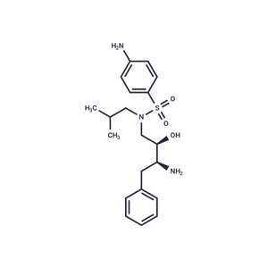 化合物 4-Amino-N-((2R,3S)-3-amino-2-hydroxy-4-phenylbutyl)-N-isobutylbenzenesulfonamide,4-Amino-N-((2R,3S)-3-amino-2-hydroxy-4-phenylbutyl)-N-isobutylbenzenesulfonamide