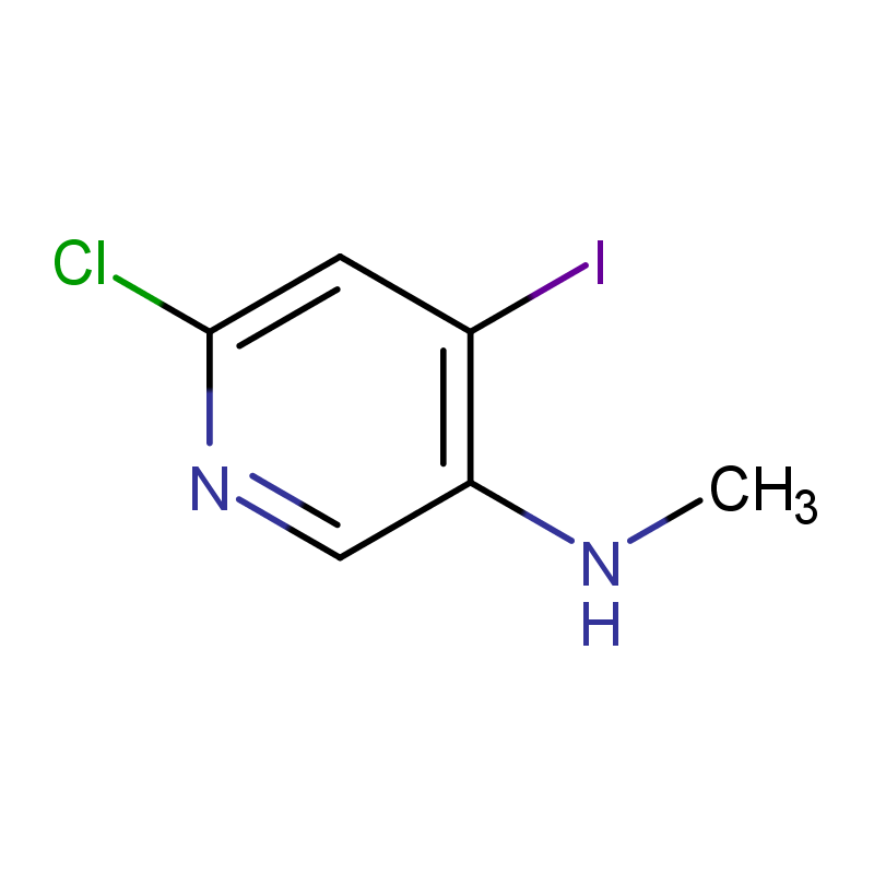 6-氯-4-碘-N-甲基吡啶-3-胺,6-chloro-4-iodo-N-methylpyridin-3-amine