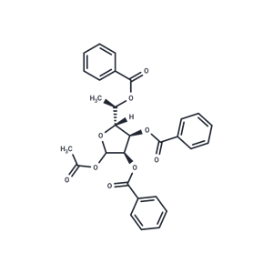 化合物 1-O-Acetyl-2,3,5-tri-O-benzoyl-5(R)-C-methyl-D-ribofuranose,1-O-Acetyl-2,3,5-tri-O-benzoyl-5(R)-C-methyl-D-ribofuranose
