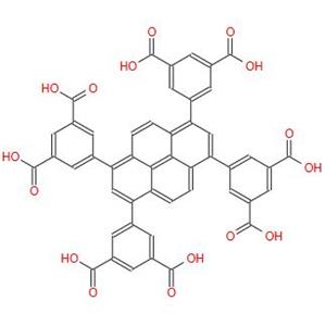 1,3,6,8-四(3',5'-二羧基苯基)芘  1569900-72-6  1,3,6,8-tetra(3',5'-dicarboxyphenyl) pyrene