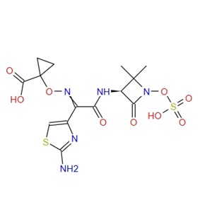 Cyclopropanecarboxylicacid,1-[[[1-(2-amino-4-thiazolyl)-2-[[(3S)-2,2-dimethyl-4-oxo-1-(sulfooxy)-3-azetidinyl]amino]-2-oxoethylidene]amino]oxy]-