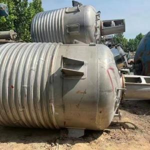 回收二手不锈钢外盘管反应釜,Stainless steel outer coil reactor