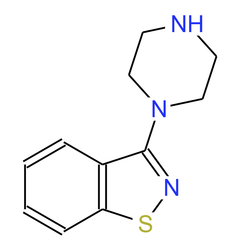 3-(1-哌嗪基)-1,2-苯并噻唑,3-(1-Piperazinyl)-1,2-benzisothiazole