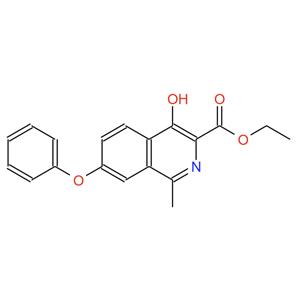 1-甲-4-羥基-7-苯氧基異喹啉-3-甲酸乙酯，1809286-36-9