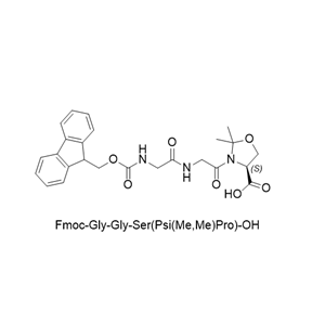 Fmoc-Gly-Gly-Ser(Psi(Me,Me)Pro)-OH,Fmoc-Gly-Gly-Ser(Psi(Me,Me)Pro)-OH