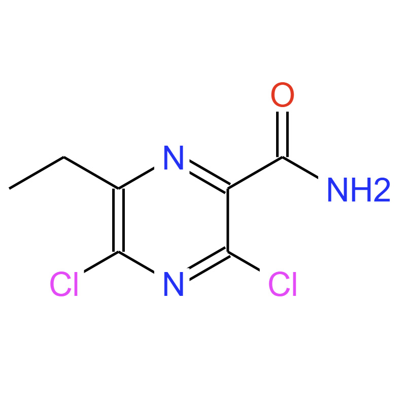 3,5-二氯-6-乙基吡嗪甲酰胺,3,5-Dichloro-6-ethylpyrazinecarboxamide