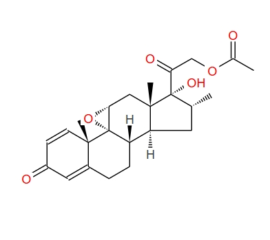 地塞米松杂质,Pregna-1,4-diene-3,20-dione, 21-(acetyloxy)-9,11-epoxy-17-hydroxy-16-methyl-, (11α,16α)-