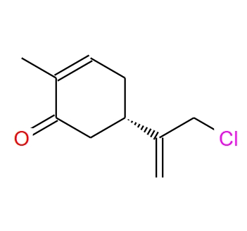 2-Cyclohexen-1-one, 5-[1-(chloromethyl)ethenyl]-2-methyl-, (5S)-,2-Cyclohexen-1-one, 5-[1-(chloromethyl)ethenyl]-2-methyl-, (5S)-