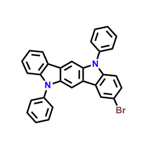 2-溴-5,11-二苯基-5,11-雙氫吲哚并[3,2-b]咔唑