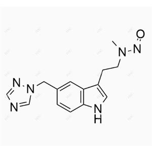 N-亚硝基去甲基利扎曲坦,N-(2-(5-((1H-1,2,4-triazol-1-yl)methyl)-1H-indol-3-yl)ethyl)-N-methylnitrous amide