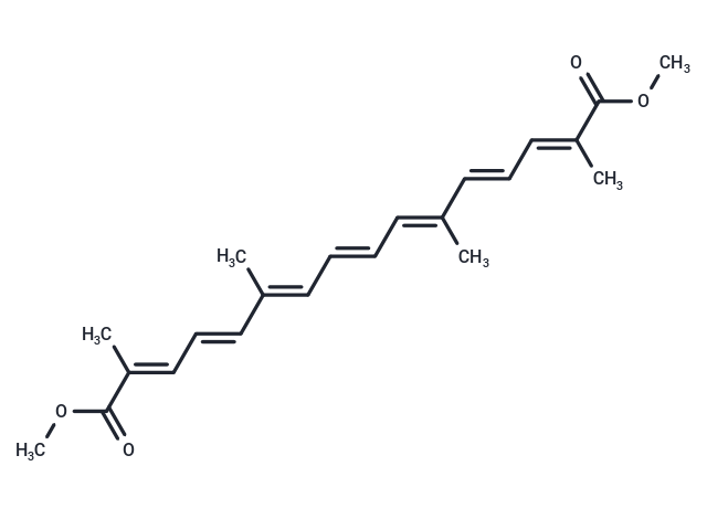 化合物 Crocetine dimethyl ester,Crocetine dimethyl ester