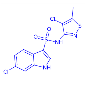 6-chloro-N-(4-chloro-5-methylisothiazol-3-yl)-1H-indole-3-sulfonamide