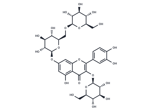 化合物 Isoquercitrin-7-O-gentiobioside,Isoquercitrin-7-O-gentiobioside