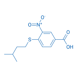 4-[(3-甲基丁基)硫基]-3-硝基苯甲酸