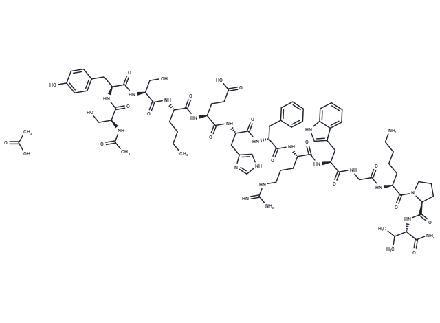 化合物Afamelanotide acetate,Afamelanotide acetate