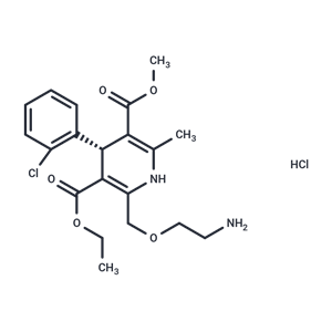 化合物 Amlodipine hydrochloride, (R)-,Amlodipine hydrochloride, (R)-