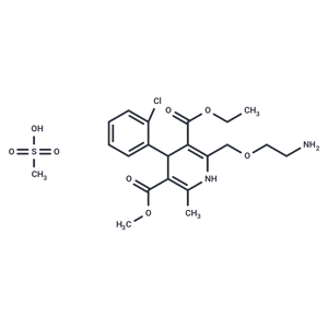 化合物 Amlodipine mesylate,Amlodipine mesylate