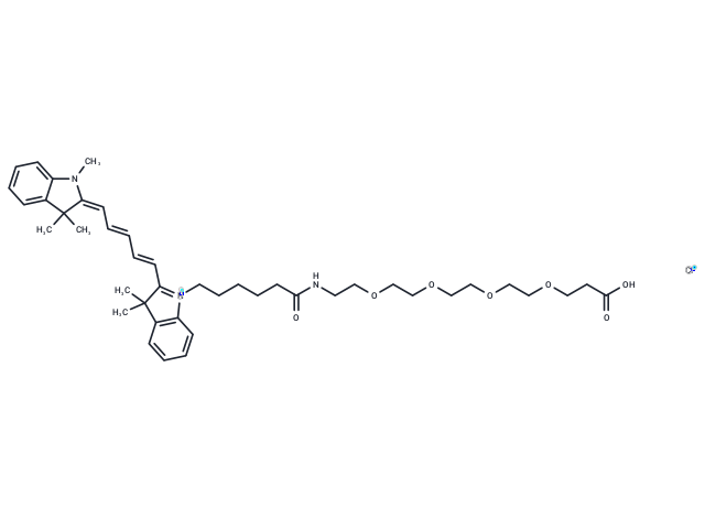 化合物 Cy5-PEG4-acid,Cy5-PEG4-acid