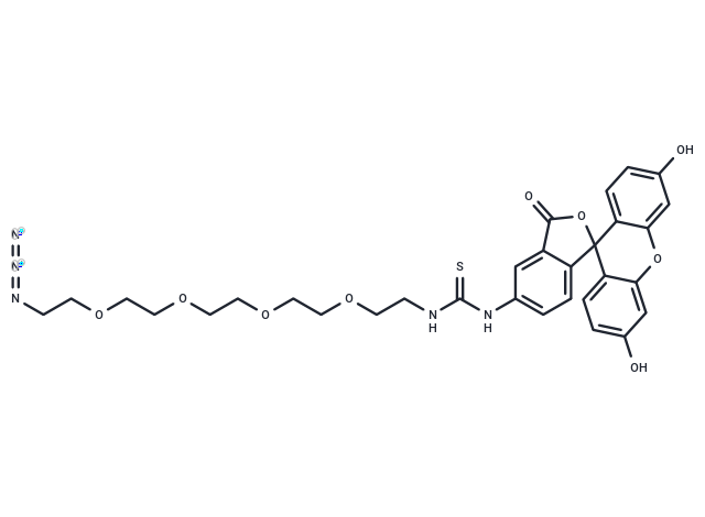 化合物 Fluorescein-thiourea-PEG4-azide,Fluorescein-thiourea-PEG4-azide