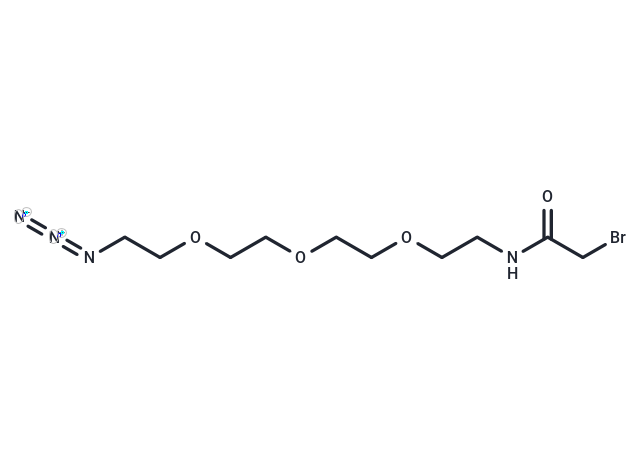 化合物 Bromoacetamido-PEG3-azide,Bromoacetamido-PEG3-azide