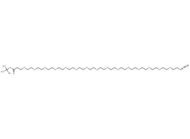 化合物 Azido-PEG15-t-butyl ester,Azido-PEG15-t-butyl ester