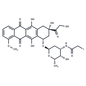化合物 N-(Iodoacetamido)-Doxorubicin|T18418|TargetMol