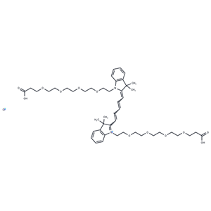 化合物 Bis-(N,N'-carboxyl-PEG4)-Cy5|T17609|TargetMol