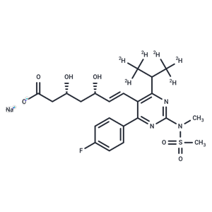 化合物 Rosuvastatin D6 Sodium|T12759|TargetMol