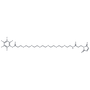 化合物 Mal-NH-PEG6-CH2CH2COOPFP ester|T18260|TargetMol