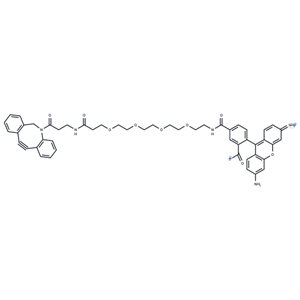 化合物 Carboxyrhodamine 110-PEG4-DBCO,Carboxyrhodamine 110-PEG4-DBCO