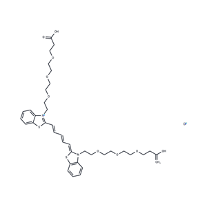 化合物 N,N'-bis-(Acid-PEG3)-benzothiazole Cy5|T18453|TargetMol