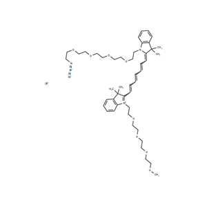 化合物 N-(m-PEG4)-N'-(azide-PEG4)-Cy7|T18425|TargetMol