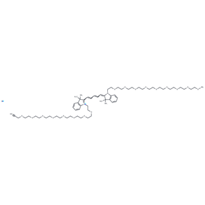 化合物 N-(m-PEG9)-N'-(propargyl-PEG8)-Cy5|T18439|TargetMol