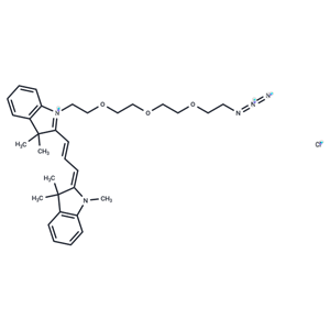 化合物 N-methyl-N'-(azide-PEG3)-Cy3|T18444|TargetMol