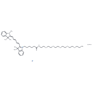 化合物 Cy5-PEG5-amine hydrochloride|T17736|TargetMol