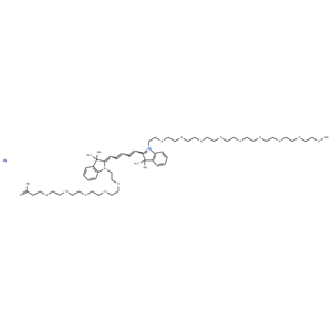 化合物 N-(m-PEG9)-N'-(PEG5-acid)-Cy5|T18438|TargetMol