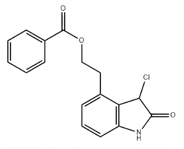 4-[2-(苯甲酰氧基)乙基]-3-氯-1,3-二氢-2H-吲哚-2-酮,4-[2-(BENZOYLOXY)ETHYL]-3-CHLORO-1,3-DIHYDRO-2H-INDOL-2-ONE