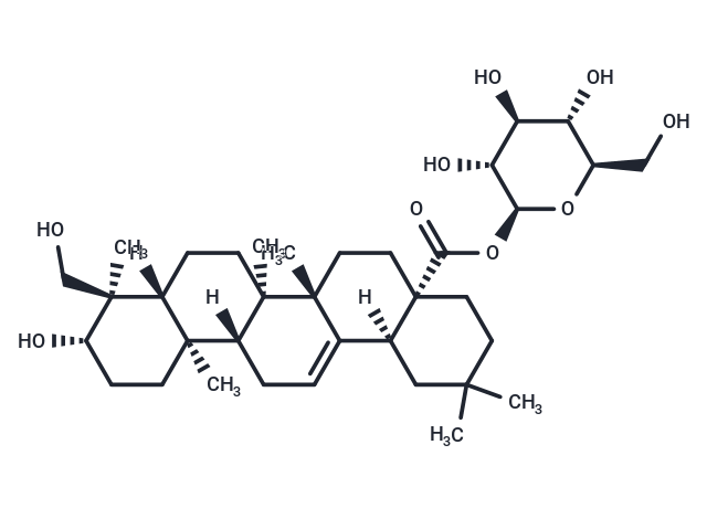 常春苷元-28-BETA-D-吡喃葡萄糖苷,Hederagenin 28-O-beta-D-glucopyranosyl ester