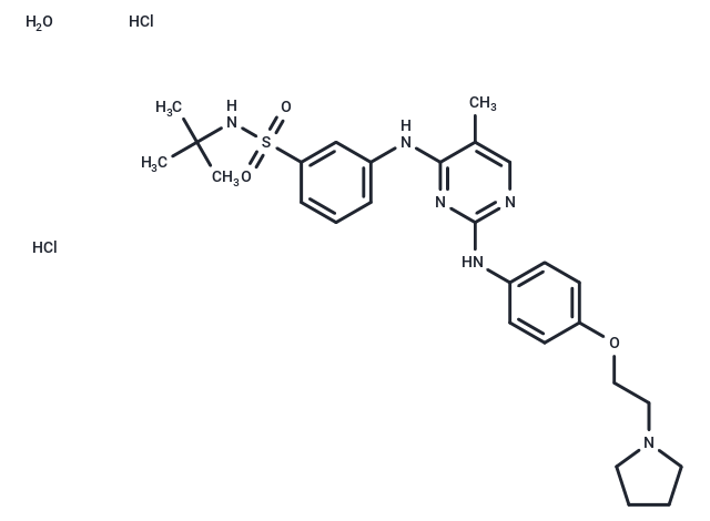 化合物 Fedratinib hydrochloride hydrate,Fedratinib hydrochloride hydrate