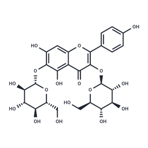 6-羟基山奈酚 3,6-二葡萄糖苷,6-Hydroxykaempferol 3,6-diglucoside